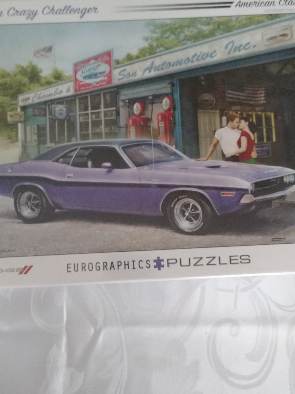 EuroGraphics Plum Crazy Challenger 1000 Piece Jigsaw Puzzle Classic 1970 Dodge